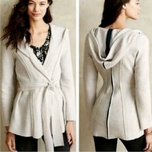 Rosie Neira Cardigan Hoodie Goblincore Woodland Fairy Boiled Wool Anthropologie
